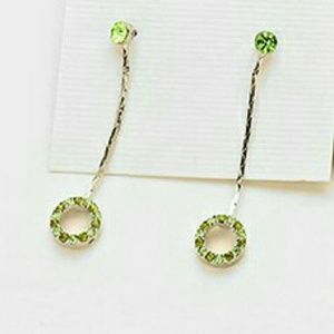 Crystal Ring Dangle Earrings
